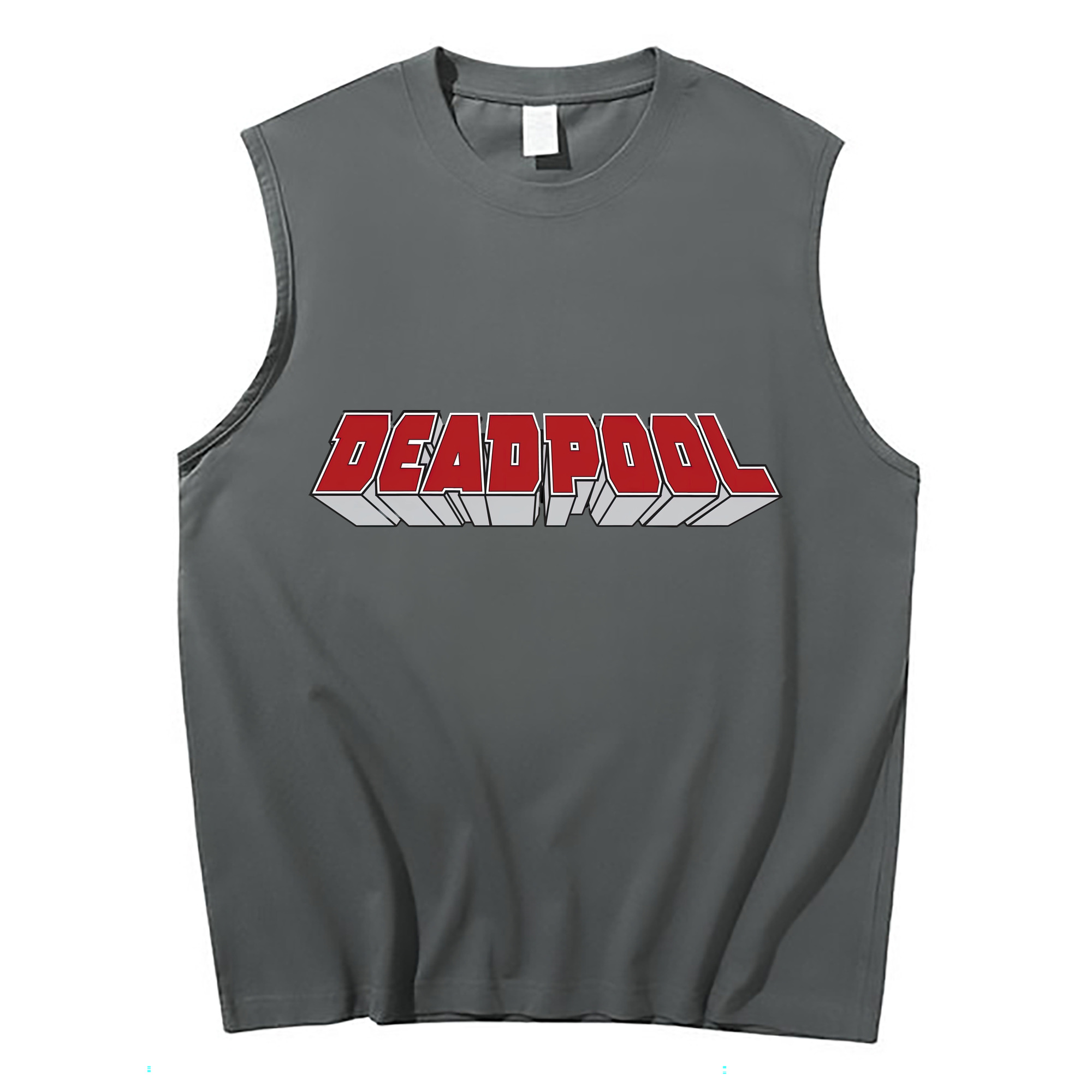 （画像用） Deadpool デッドプール コットン100％タンクトップ（フロントプリント）